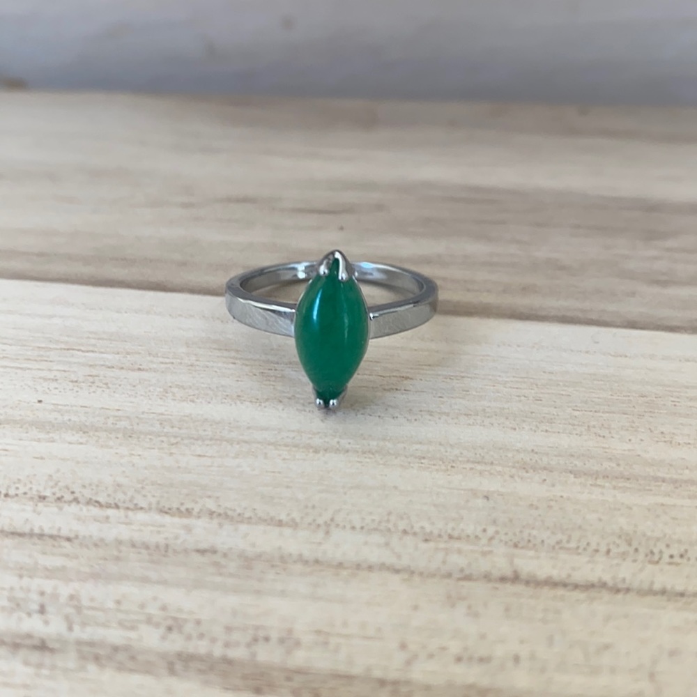 Gemstone ring Natural jade ring. Lucky Jade rings